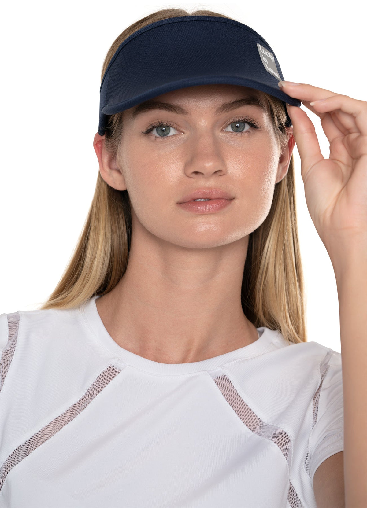 Lucky in Love Logo Stretch Visor Midnight
