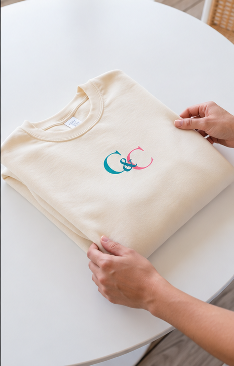 C & C Signature Crew folded detail